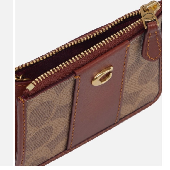 COACH Signature Coated Canvas Skinny Mini ID Wallet - Picture 5 of 9